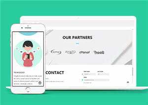 橙色产品展示企业HTML网页模板下载 - 项目资源网