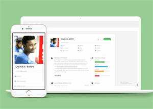 简洁个人简历介绍网站模板下载 - 项目资源网