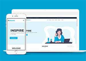 白色软件企业HTML5网站模板下载 - 项目资源网