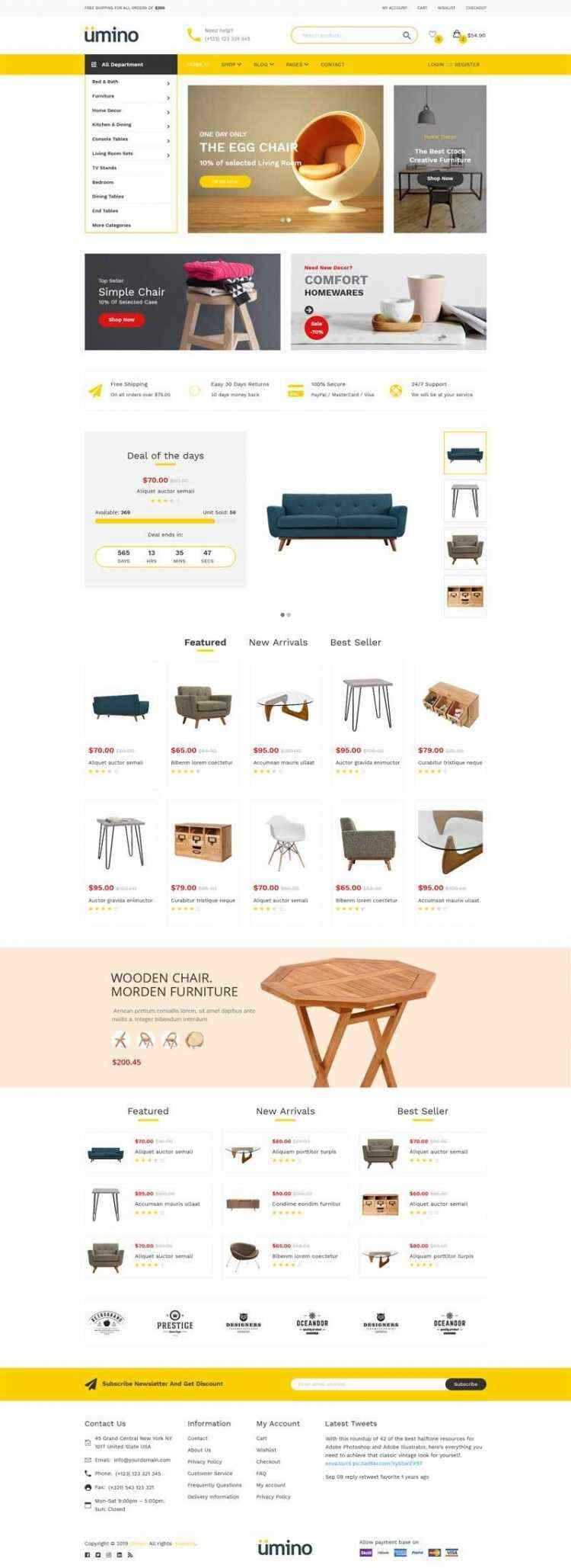 Bootstrap4响应式室内家具家居用品电商销售商城 - 项目资源网