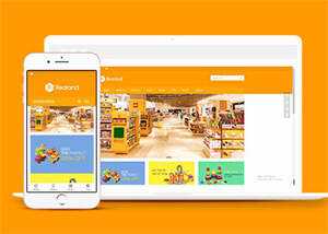 简洁食品百货英文外贸类网站模板 - 项目资源网