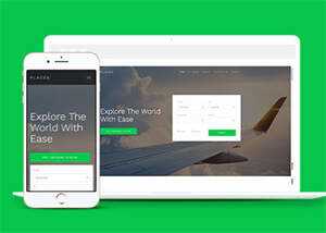 宽屏酒店客房在线预定CSS3模板 - 项目资源网