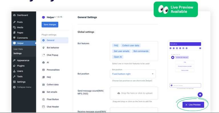 图片[3] - WordPress 插件 OpenAI 聊天机器人 – Helper助手破解版 1.0.18 - 项目资源网 - 项目资源网