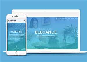 简洁服务展示动态公司响应式网页模板下载 - 项目资源网