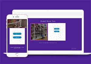 学校图书馆注册登录类网站模板 - 项目资源网