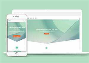 简洁商城运营管理响应式网站模板下载 - 项目资源网