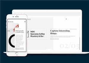 宽屏创意展示动态响应式网站模板下载 - 项目资源网