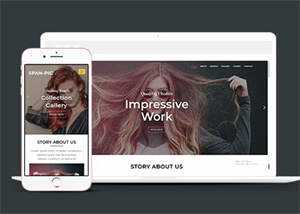 简洁彩妆色彩搭配培训网站模板 - 项目资源网