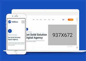 数字科技企业网站HTML模板下载 - 项目资源网