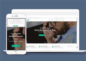 简洁商务印刷广告设计网站模板 - 项目资源网