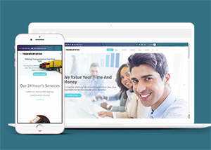 宽屏国际货运公司网站模板下载 - 项目资源网