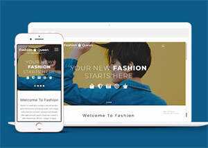 宽屏创意时尚服装网站模板下载 - 项目资源网