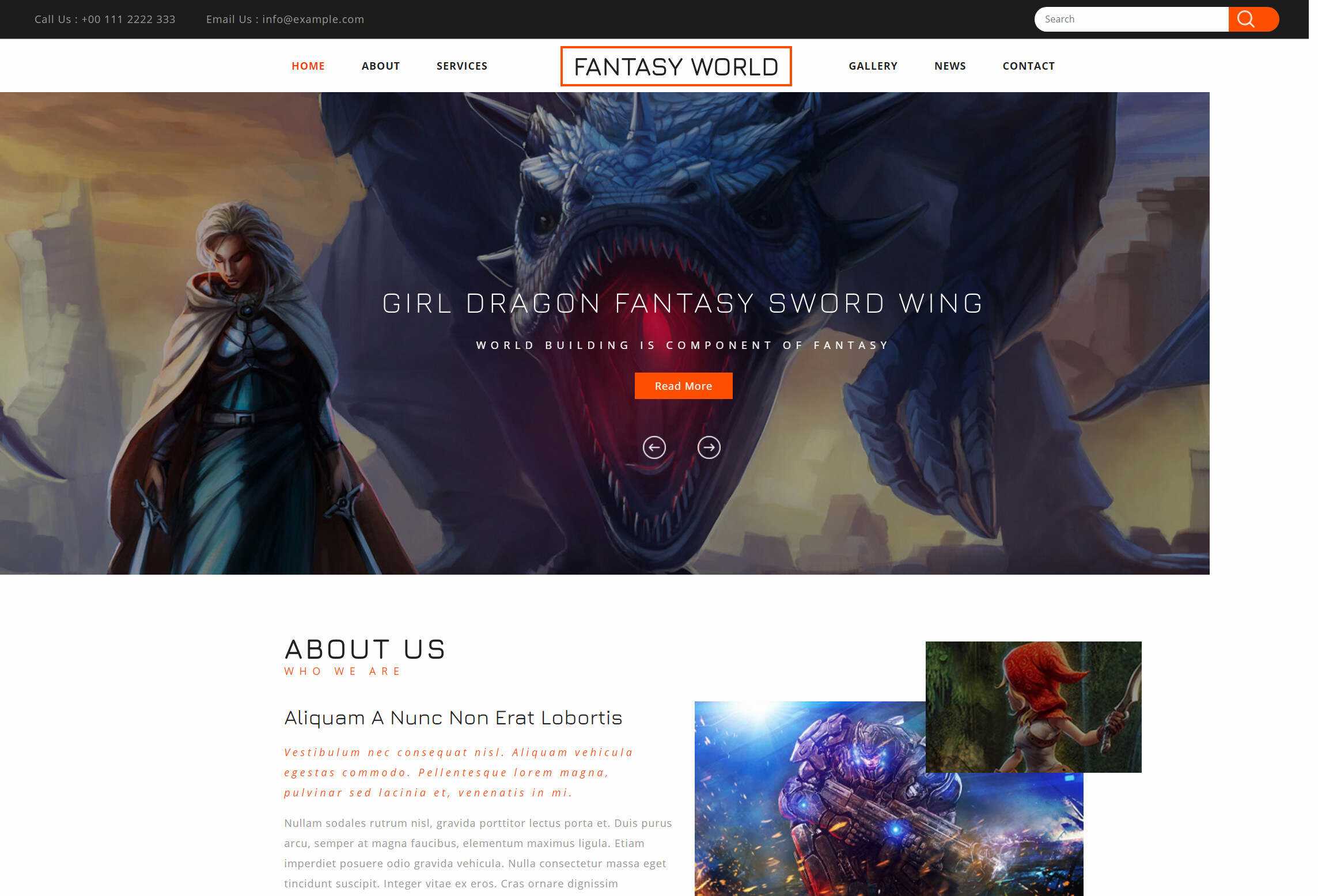 某游戏官网css+js全自适应 - 项目资源网