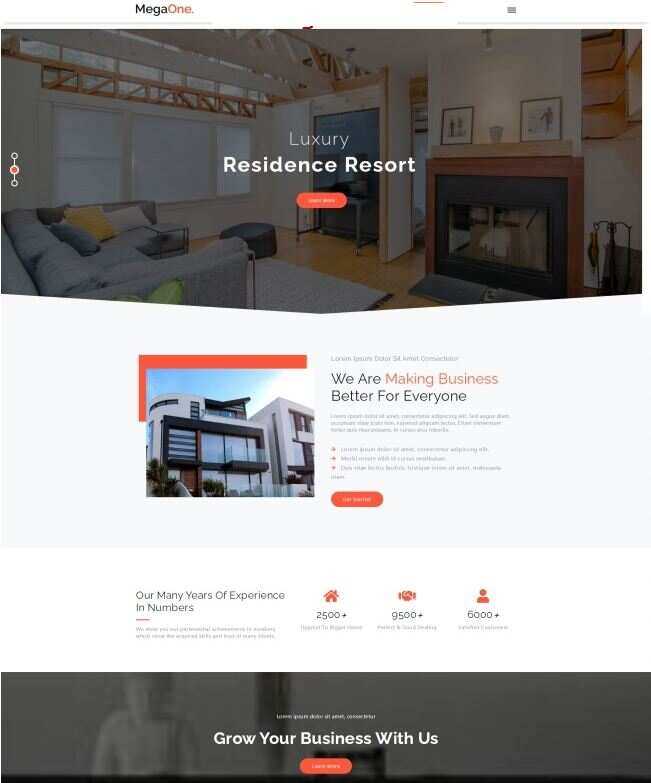 地产代理服务公司HTML5网站模板 - 项目资源网