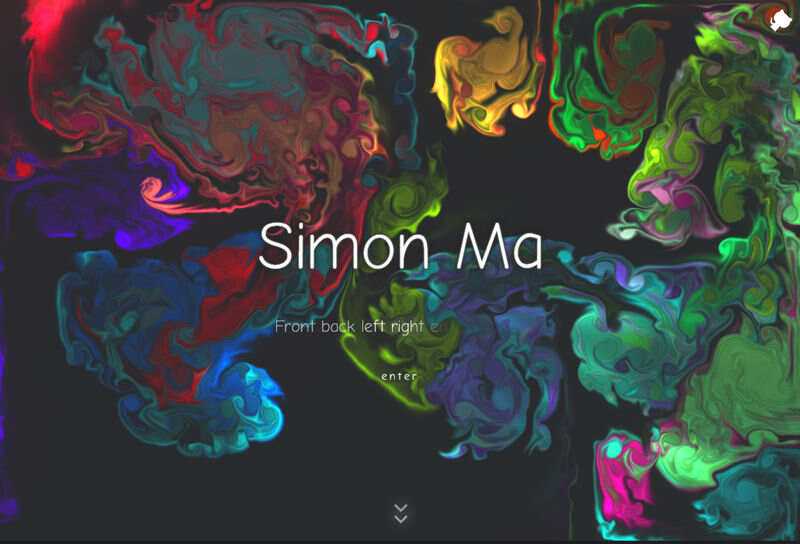 炫彩流光下拉翻页引导页html模板 - 项目资源网