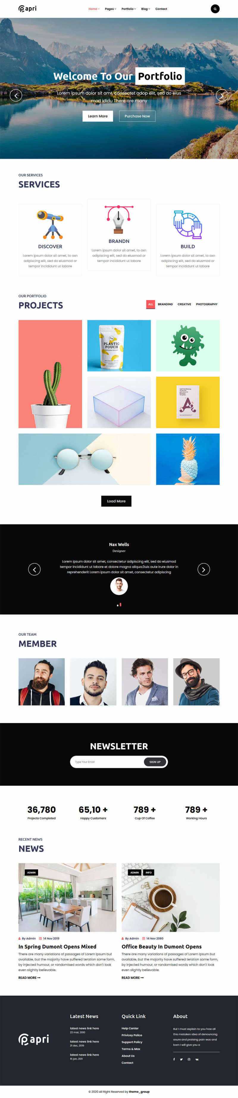 bootstrap多功能的企业介绍展示html5模板 - 项目资源网