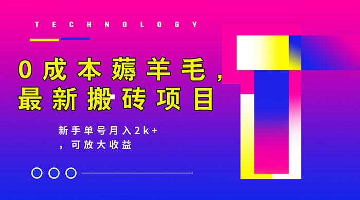 0 成本薅羊毛，携程旅游搬砖，新手单号月入 2K，可放大收益 - 项目资源网