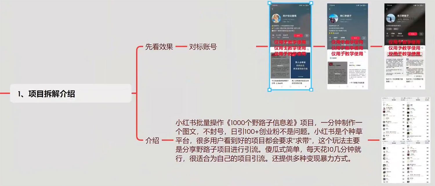 图片[2] - 小红书批量操作《 1000 个野路子信息差》玩法，日引 100+ 创业粉，一分钟一个图文 - 项目资源网 - 项目资源网